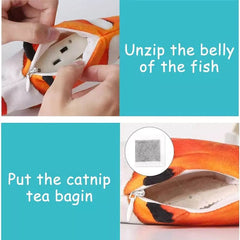 Interactive Fish Catnip Toy - PetSala